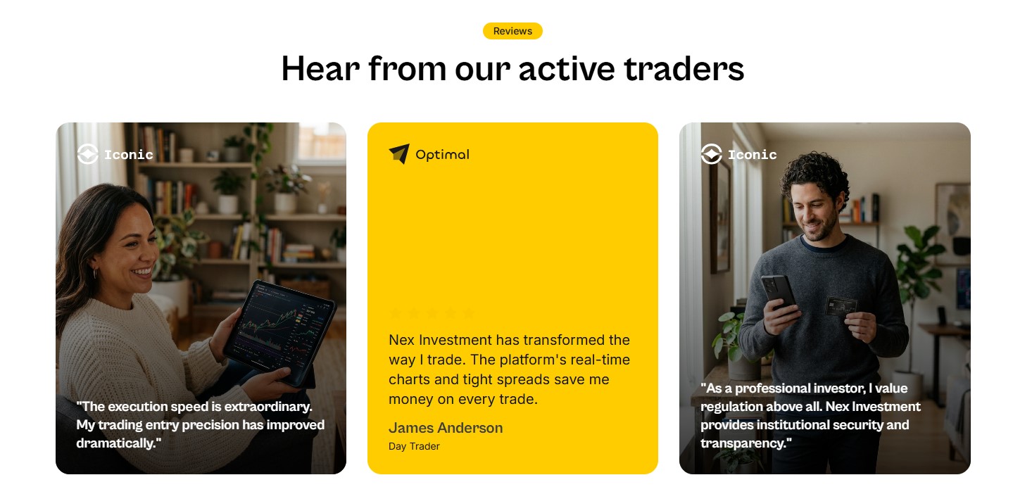 Reviews of Nex Investment company 